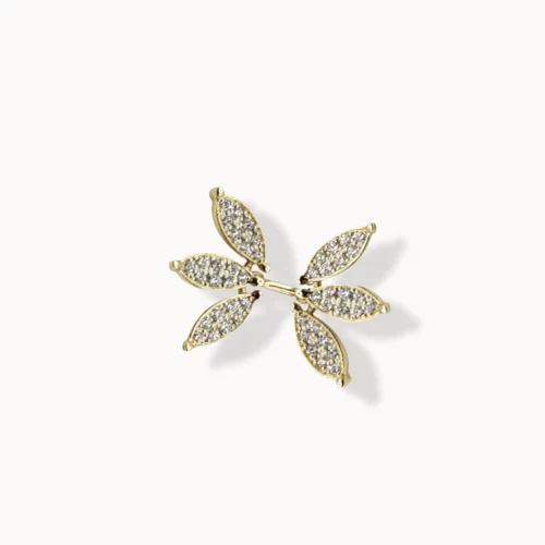 Boucle d'oreille Double Ailes à l'unité