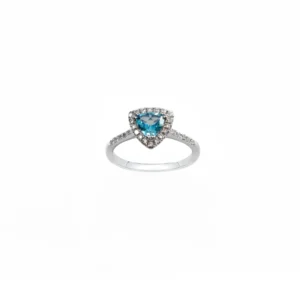 Bague précieuse diamants en or blanc - Gbyg
