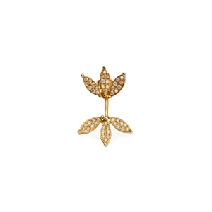 Boucle d'oreille double à l'unité Collection Ailes - GBYG Jewelry Suisse