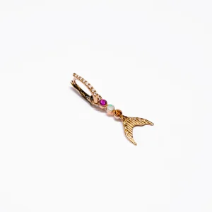 Boucle d'oreille à l'unité Sirène - or rose - GBYG Jewelery Suisse