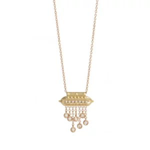 Collier Talisman en or jaune et diamants - Gbyg