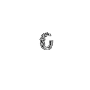Ear cuff lien en or blanc et diamants - Gbyg
