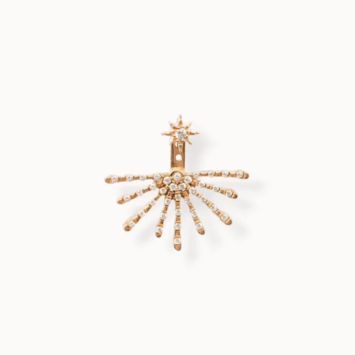 Boucle d'oreille demi Soleil à l'unité