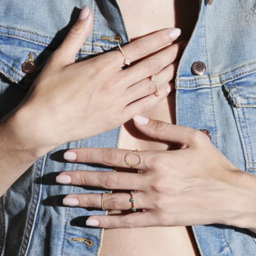 Bague Perlée