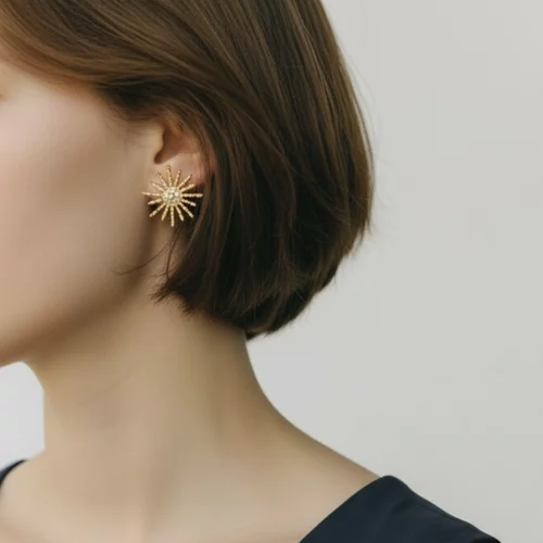Boucles d'oreille Soleil grand modèle