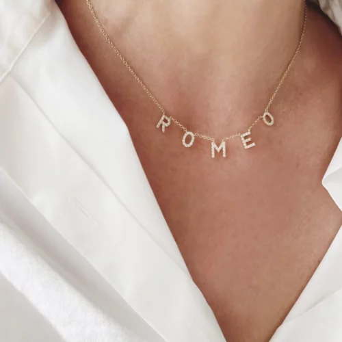 Collier Lettres personnalisé
