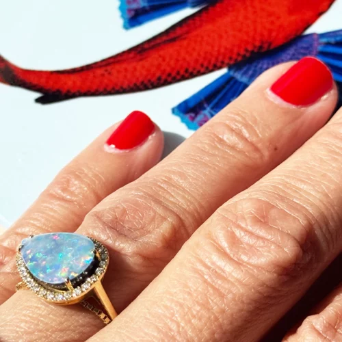 Bague Opale
