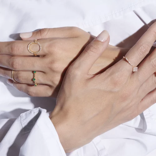 Bague Perlée