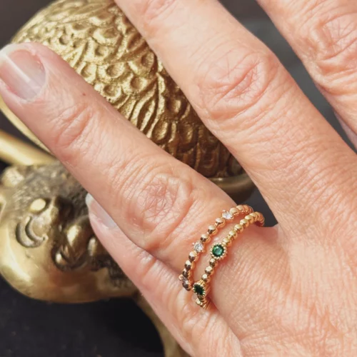 Bague Perlée