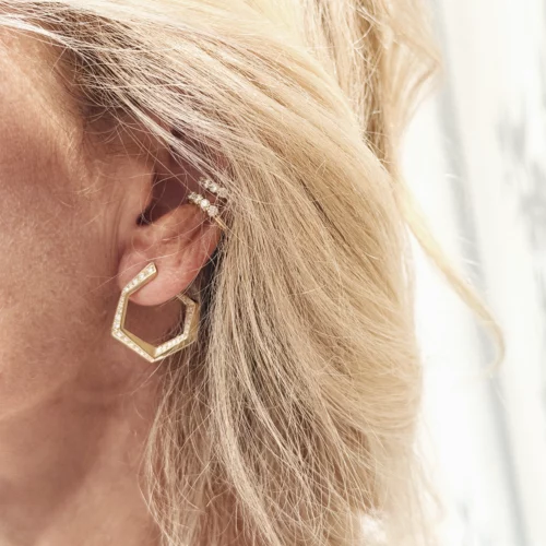 Boucles d'oreille Organique