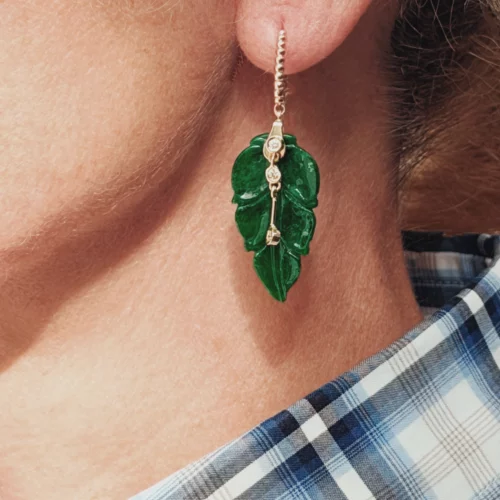 Boucles d'oreille Feuille