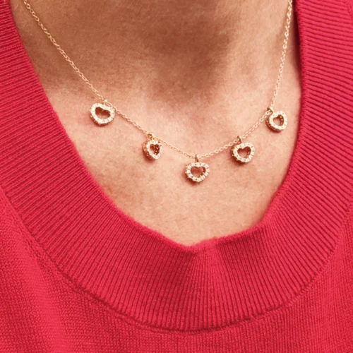Collier 5 Cœurs
