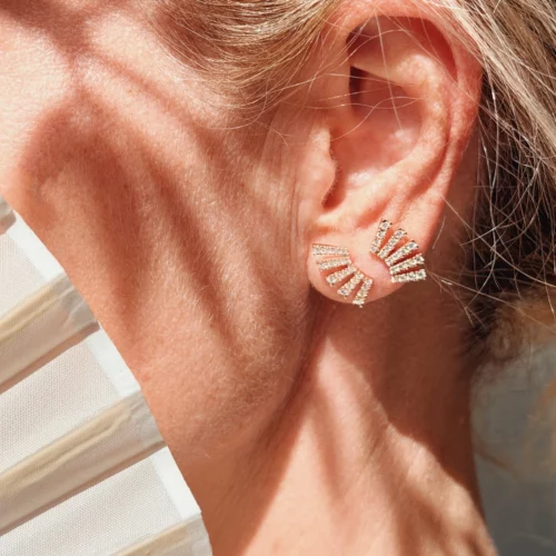 Boucle d'oreilles Eventail à l'unité