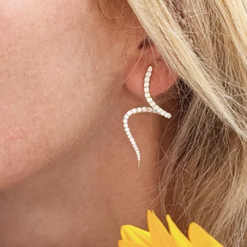 Boucle d'oreille Trajectoire à l'unité